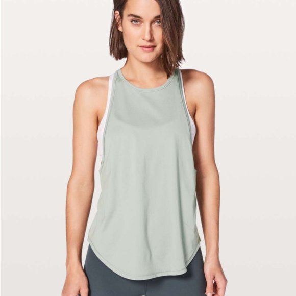 lululemon athletica Tops - Lululemon Sweat Date Singlet Misty Moss 4